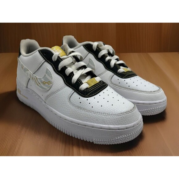 Nike Shoes - Nike Air Force 1 07 LV8 Gold Links Zebra Print Size 8 Women or 6.5Y DH5480-100